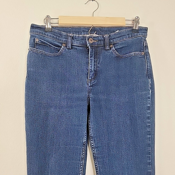 Duluth Trading Women’s Jeans Dark Wash Size 10x33 Straight Leg Denim - Picture 3 of 7